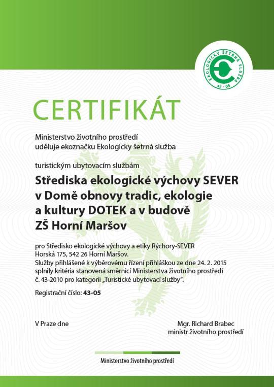 Ekocentrum Dotek Horní Maršov 外观 照片